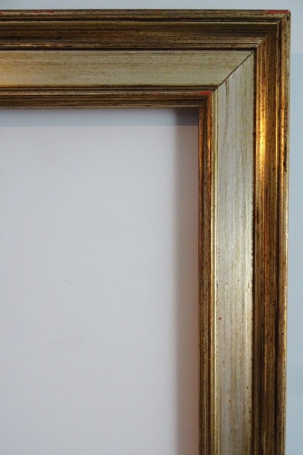 Large Vintage Gold Silver painted Frame